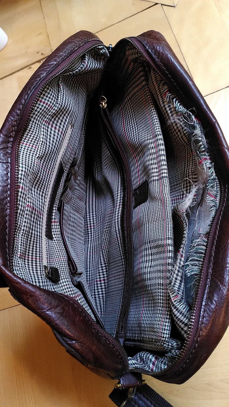 Borse: Schöne, qualitative Ledertasche. Dunkelbraun. – Usato da Zürich venduto da Sashio01 2
