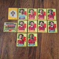 Portugal Fussball Panini Sticker Set 12 Stk. Guter Zustand
