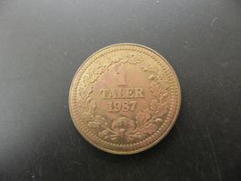 Medaille Zofingen 1 Taler 1987