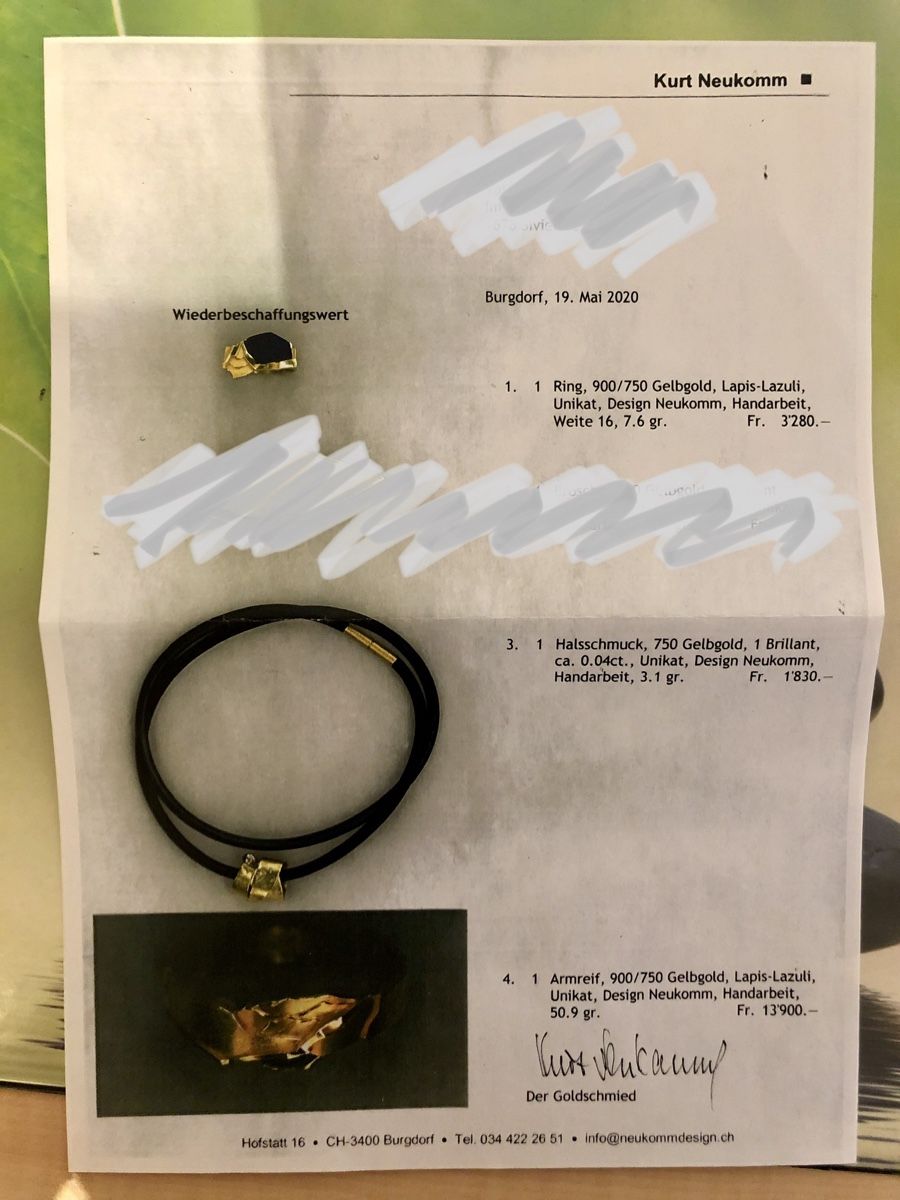 Sonstiger Schmuck: Parure en Or Kurt Neukomm – Neu (gemäss Beschreibung) aus Avenches von vali1704 5