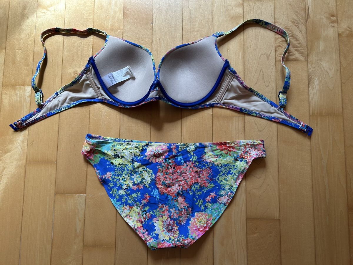 Costumi da bagno & Bikini: Rosa Faia Bikini mit Schalen, blau, Grösse M – Nuovo (secondo la descrizione) da Diessenhofen venduto da Bmaurice 1