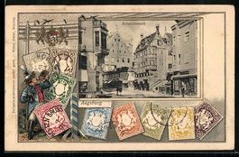 Augsburg, Partie am Schwalbeneck, versch