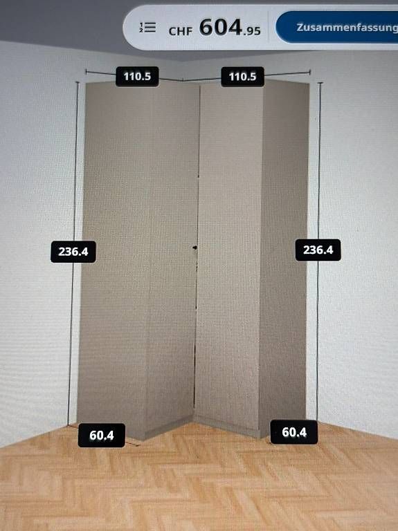 Armadi: PAX Eckschrank beige – Usato da Belp venduto da gridu1 2