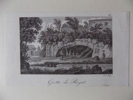 Grotte die Royat Kupferstich