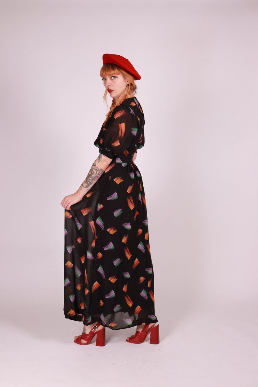 Vestiti: 1970er Maxi Kleid - Gr.S – Usato da Hombrechtikon venduto da BAZ-Vintage 5