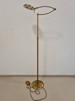 Stehlampe "Holtkötter" Messing mit Dimmer, verstellbar, 80er