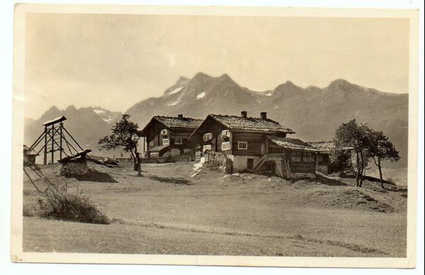 Cartoline postali: OBERSAXEN Hotel Central – Usato da Jona venduto da philajona