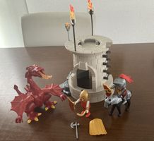 Playmobil Burg Ritter Drache Set Figur Turm Dragons Pferd