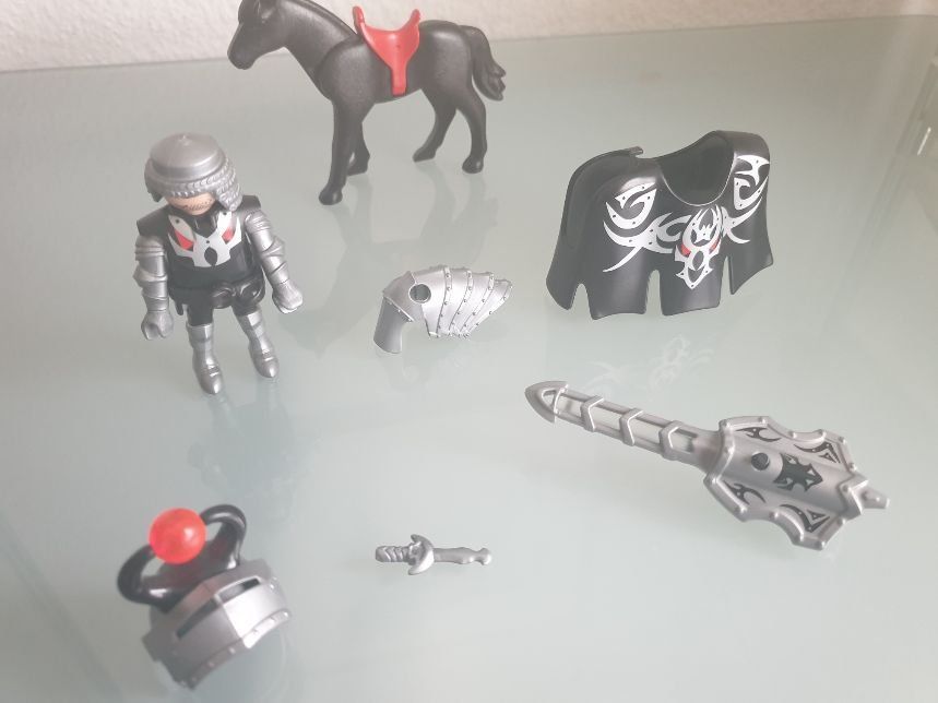  PLAYMOBIL Ritter mit Turnier- Pferd & LED-Leuchtlanze 