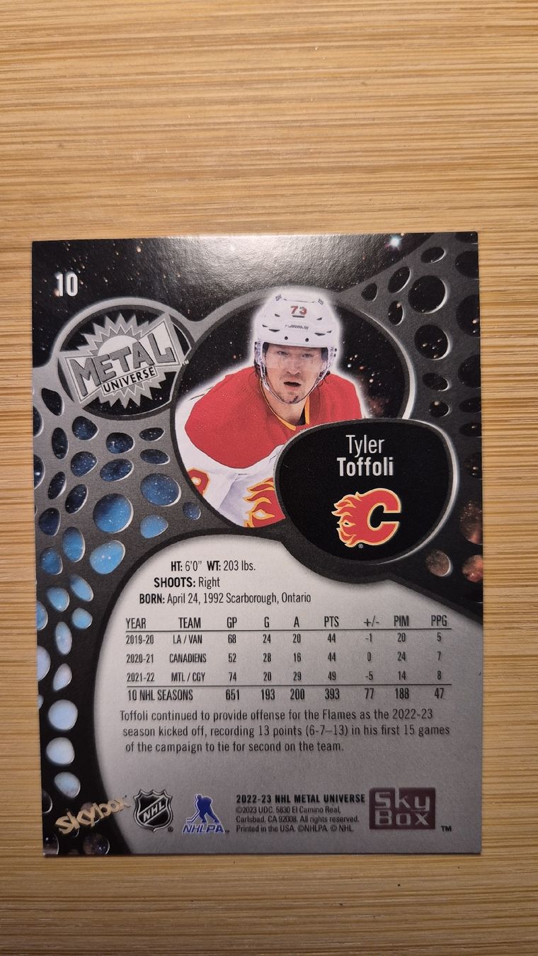 NHL Carte collezionabili: NHL Calgary Flames Tyler Toffoli – Usato da Bellach venduto da paedu-1980 1