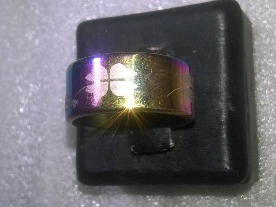 Ringe: ring edelsthal,,regenbogen farbe,,,glanzig – Neu (gemäss Beschreibung) aus Basel von bijoutrie_4