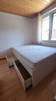 Bett mit Matzatze und Bettkasten und Schubladen 165x205 cm