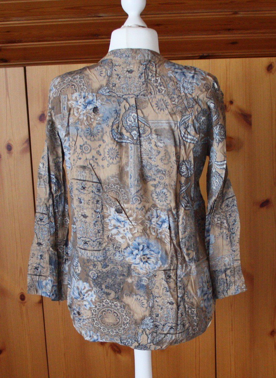 Camicette: Bluse ocker-blau Gr. L – Usato da Flüelen venduto da Diversicum-Textil 5