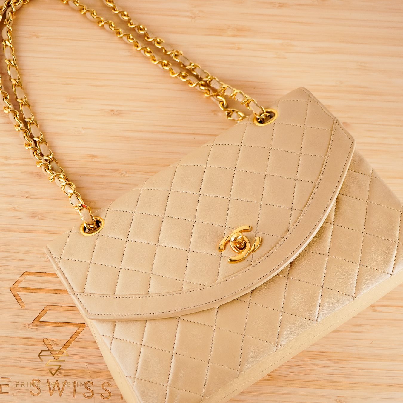 Chanel Borse da donna: Chanel Single Flap Beige Leather Bag – Usato da Luzern venduto da PrimeSwissTime 7