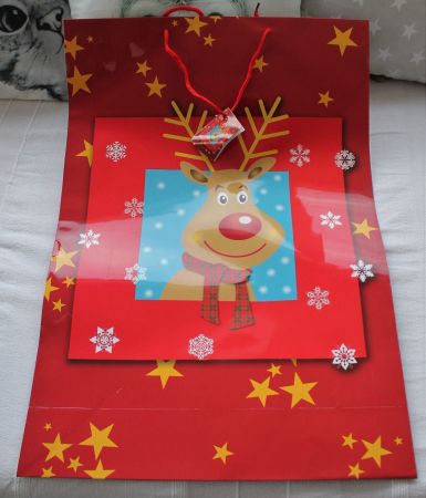 NEU! 2er Set Tasche Renntier Weihnacht Geschenkverpackung