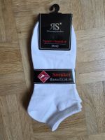 RS Sneaker Socken Weiss 2er-Pack NEU – Gr. 39/42 (Ohne Naht)