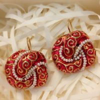 Ohrring Silber – Vintage-Ohrringe mit schweren