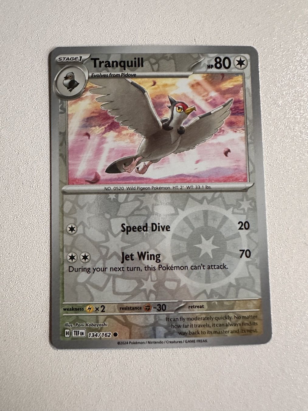 Pokémon Sammelbilder & Trading cards: Tranquill TEF 134/162 EN – Neu (gemäss Beschreibung) aus Zürich von 05t_bwx2