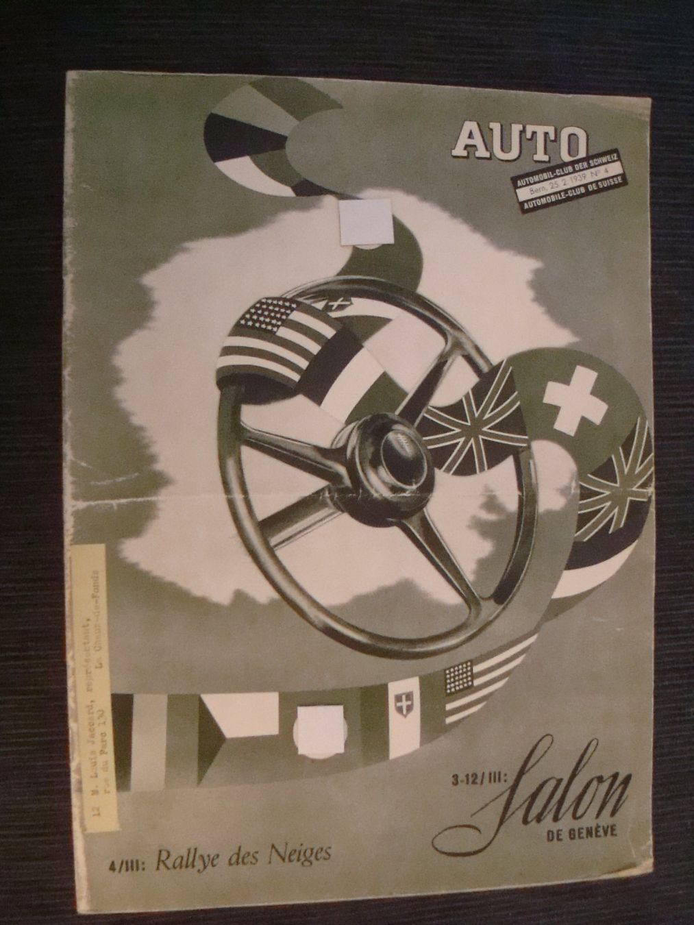 Zeitschriften & Magazine: Zeitung - Auto - ACS - 1939 - Heft Nr. 4 – Gebraucht aus Neuenegg von flohcante