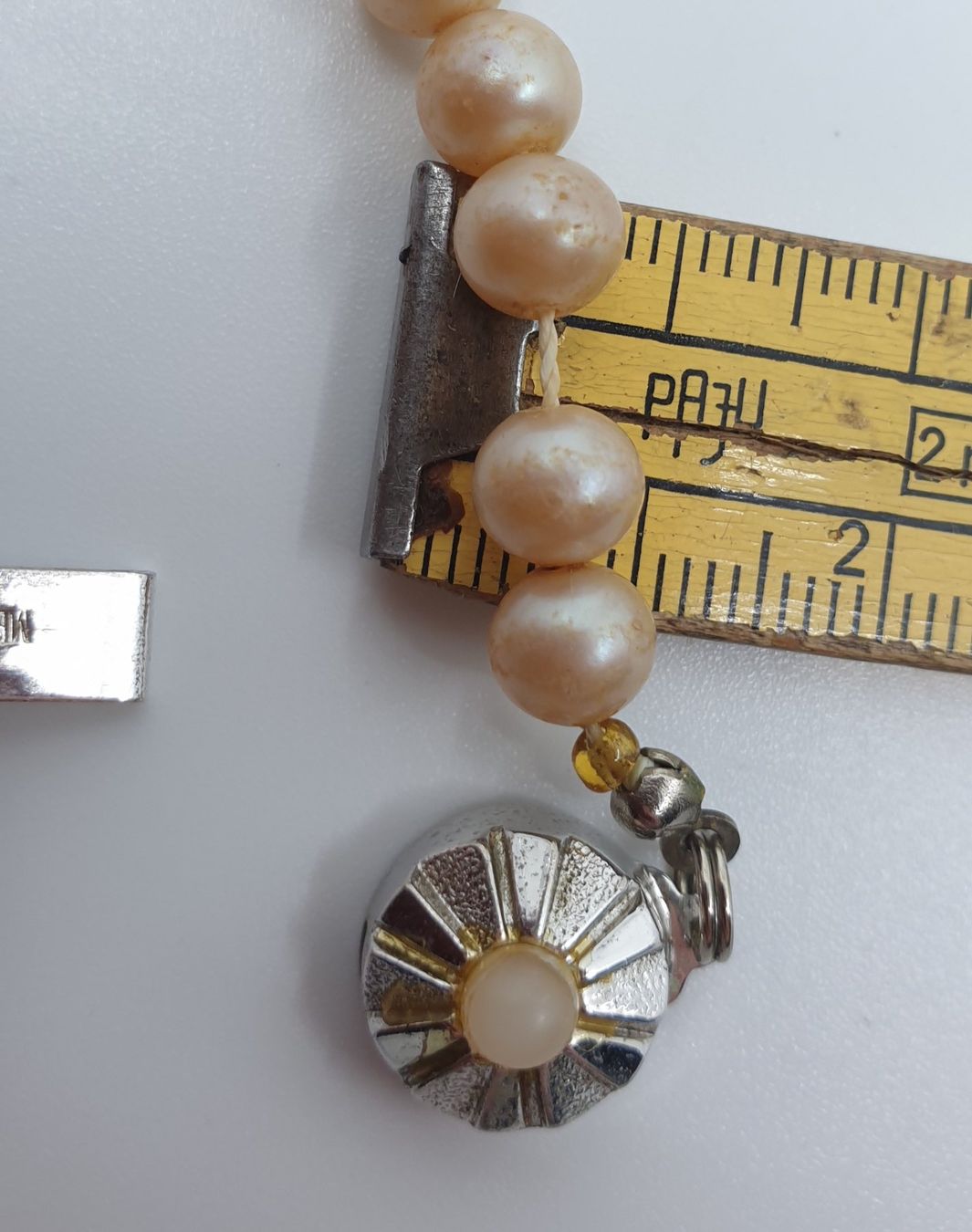 Catenine: Perlenkette Verschluss Silber 800 und Metall – Usato da Emmen venduto da magelan 5