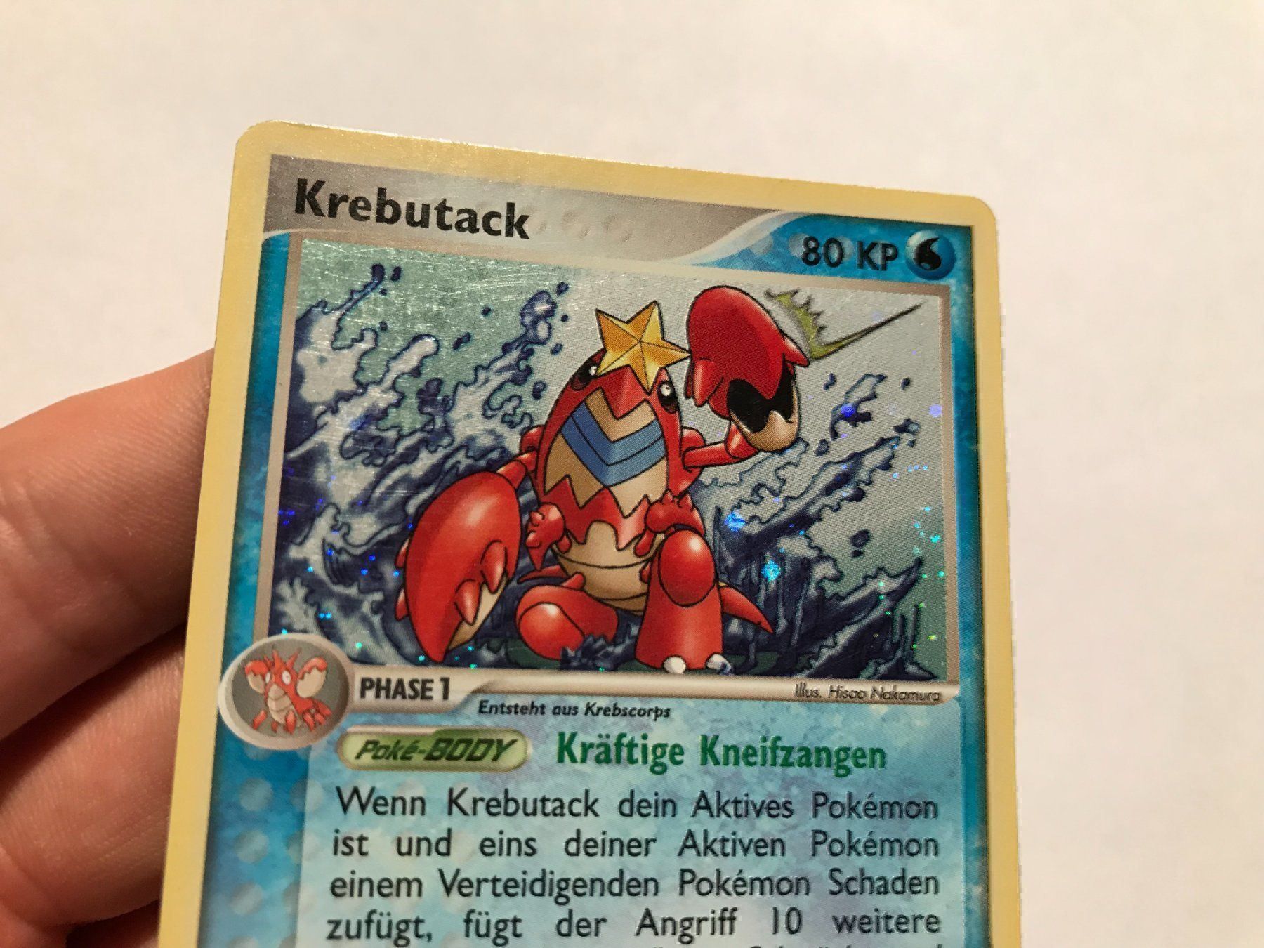 Pokémon Sammelbilder & Trading cards: Krebutack holo – Gebraucht aus Hagendorn von Pokecollectorch 2