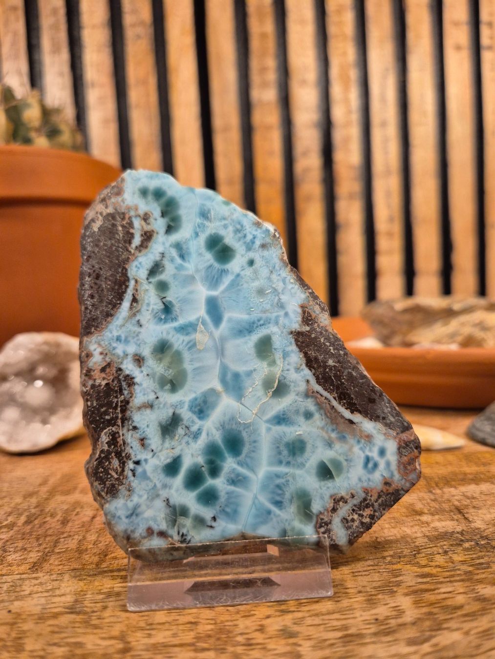 Pietre preziose: Larimar Scheibe – Nuovo (secondo la descrizione) da Rünenberg venduto da Ainhoa13