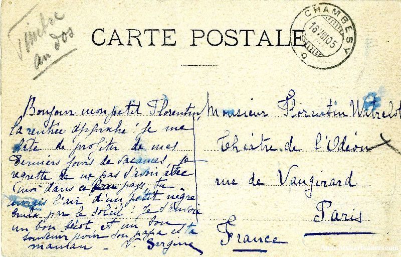 Cartoline postali: Les grands Mulets - Bergsteiger + 1905 – Usato da Emmenbrücke venduto da teestube 1