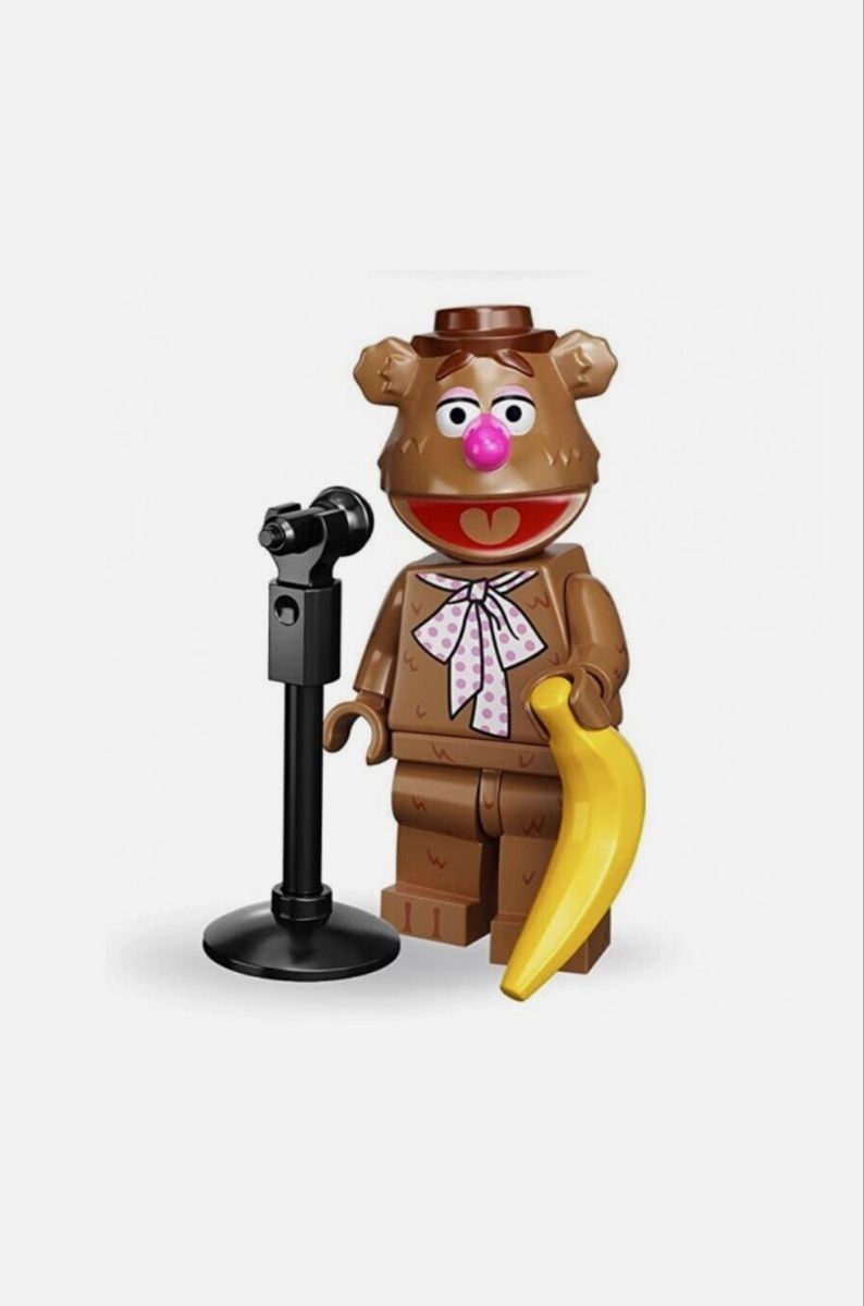 Lego Statuette: LEGO Minifigure Fozzie Bär Muppet Show – Nuovo (secondo la descrizione) da Frinvillier venduto da Tulepule