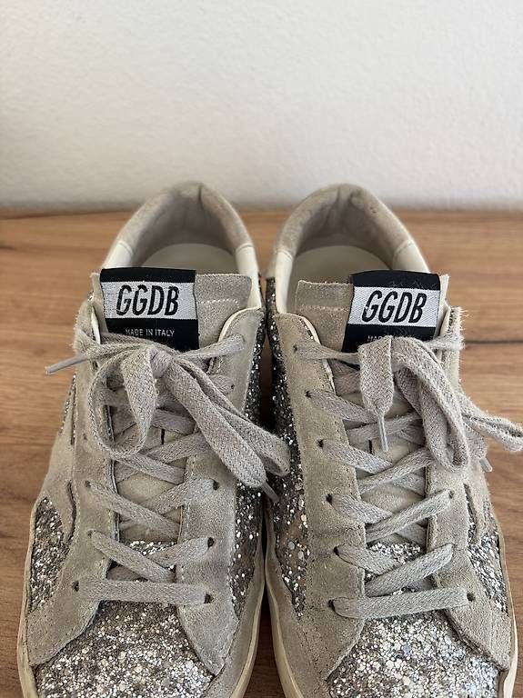 Golden Goose Scarpe da donna: Golden Goose Superstar Silber Glitzer – Usato da Zürich venduto da minalyG 1