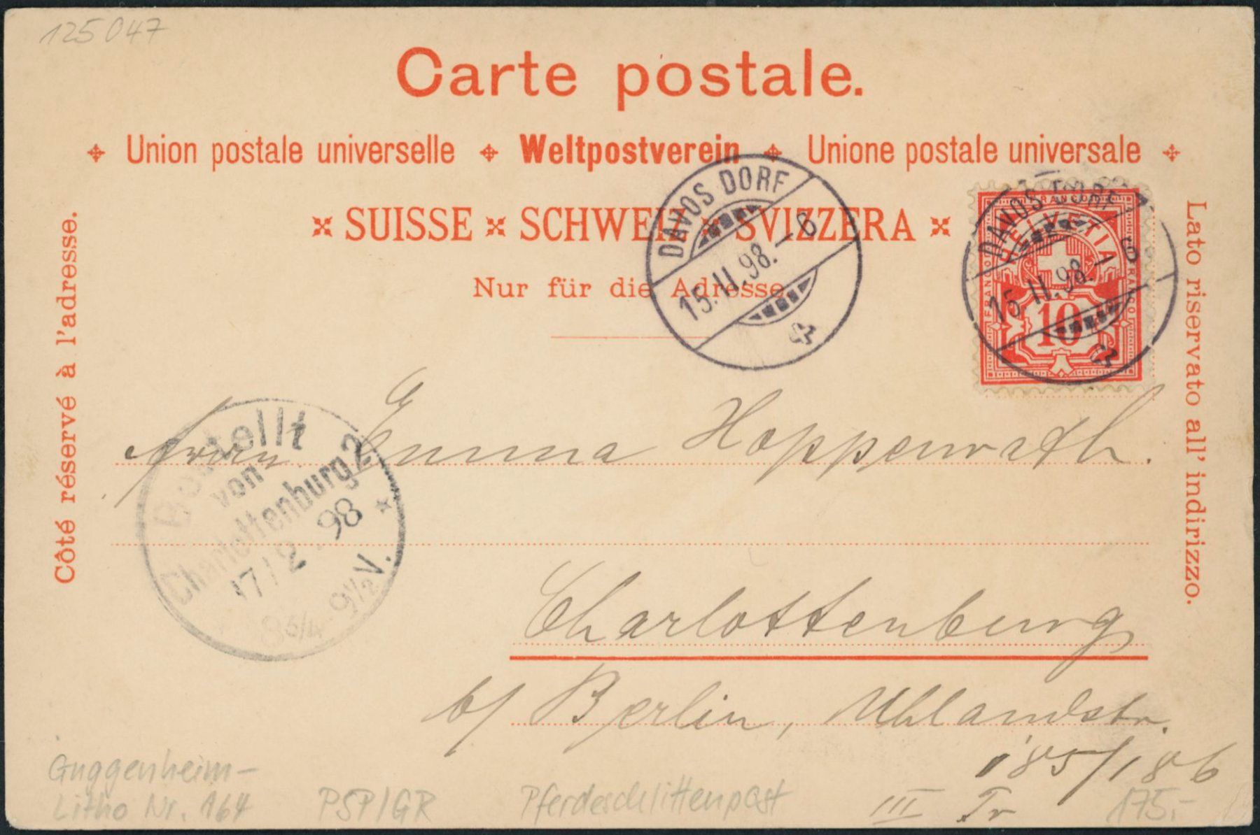 Cartoline postali: GR Graubünden - Postkutsche - Pferdeschlittenpost – Usato da Schindellegi venduto da leecollect 1