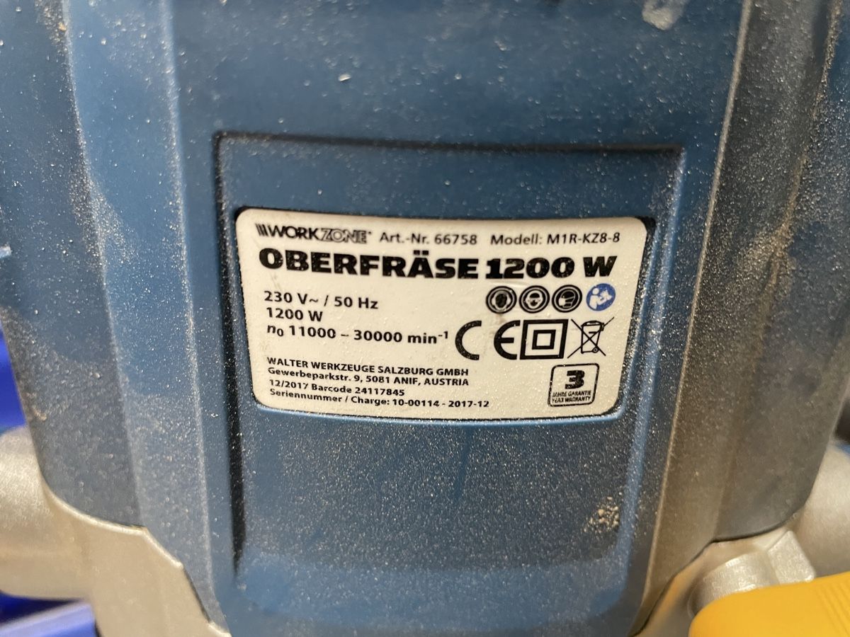 Tutti gli attrezzi: Oberfräse von Workzone – Usato da Flaach venduto da Binz 2