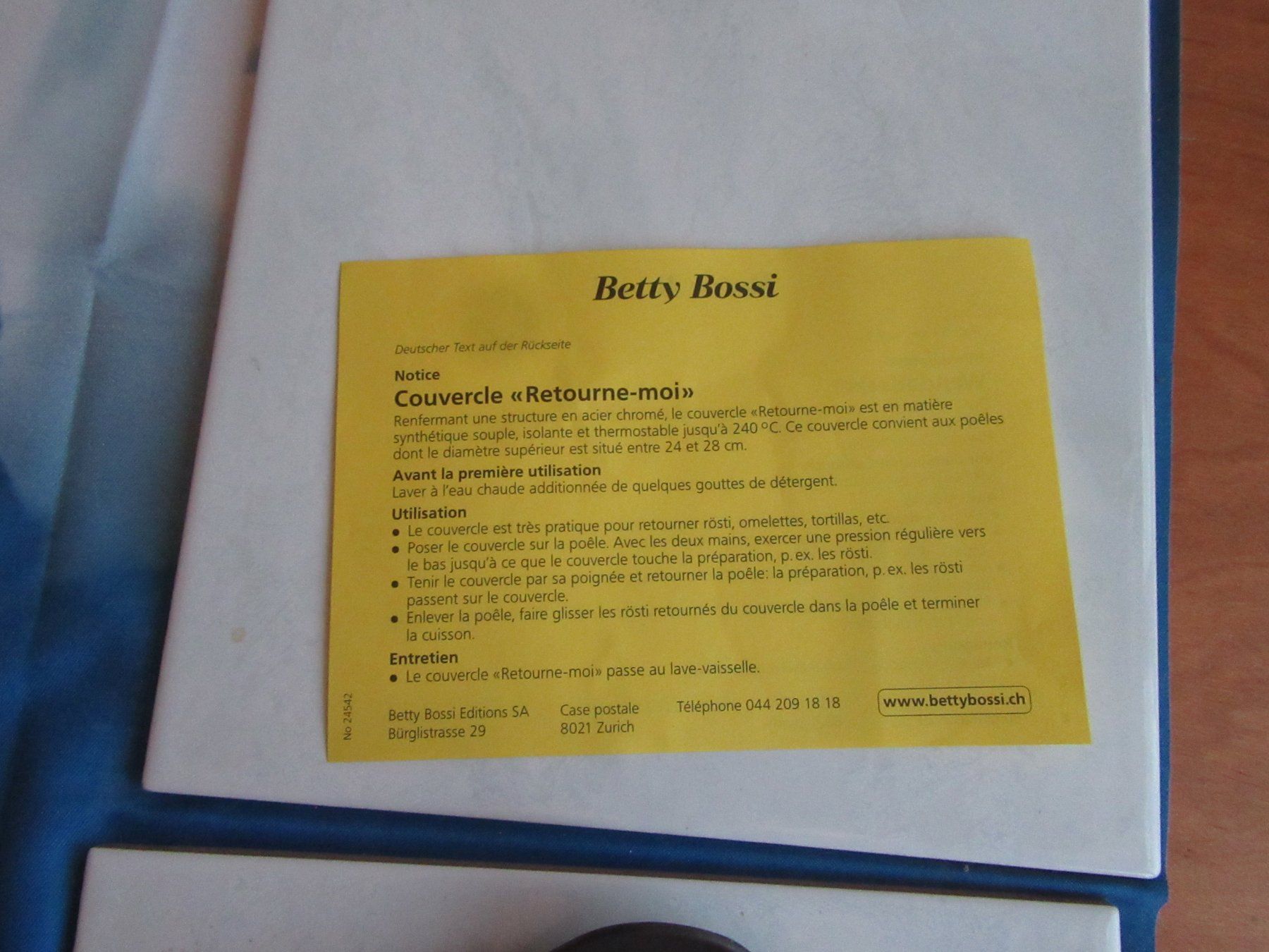 Betty Bossi Elettrodomestici da cucina: Wendedeckel von Betty Bossi – Nuovo e nell'imballaggio originale da Wattwil venduto da wampi 4