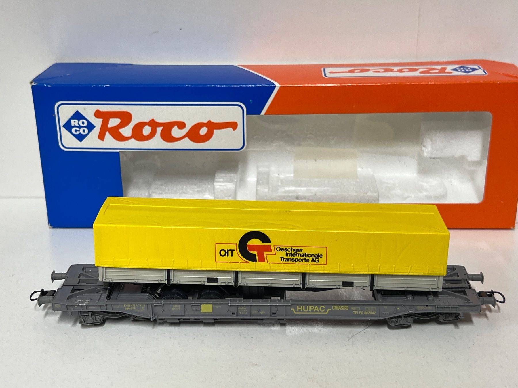Roco Modelleisenbahnen: Staiber Hupac Wagen 4024 H0 DC OESCHGER SBB – Gebraucht aus Neuenhof von ludovicco 1