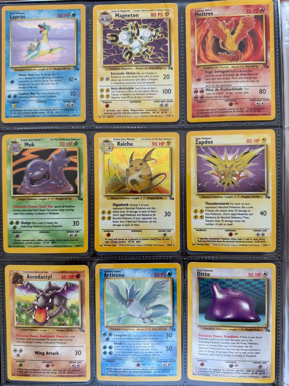 Pokémon Carte collezionabili: Complete Pokémon Fossil 1999 Collection – Usato da Lausanne venduto da laminas 1