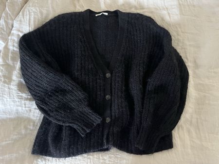 Strickjacke Schwarz Grösse M