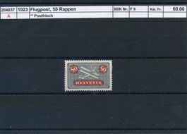 1923 Flugpost - 50 Rp., ** postfrisch