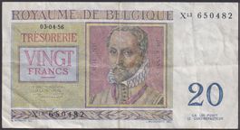 Belgien 20 Francs 1956