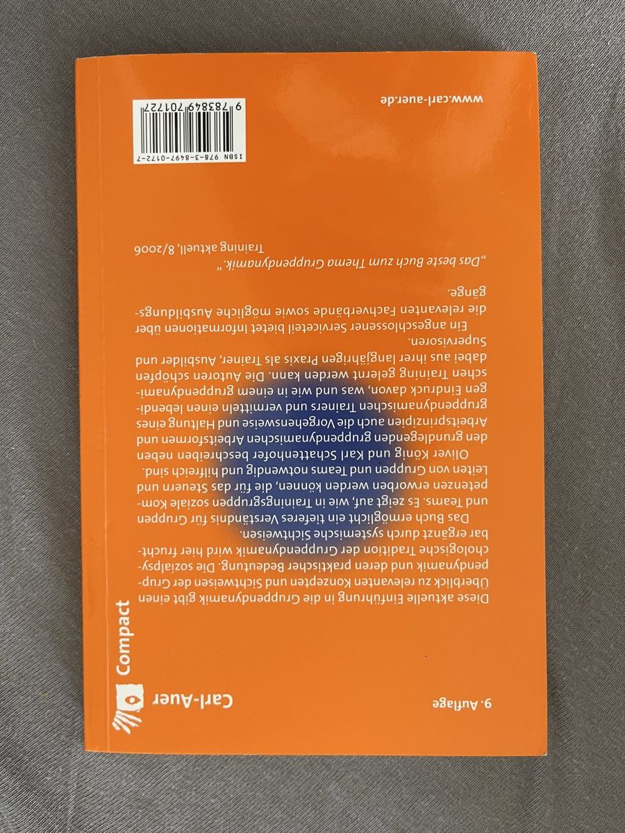 Libri: Einführung in die Gruppendynamik, Buch – Usato da Bazenheid venduto da tab_w525 1