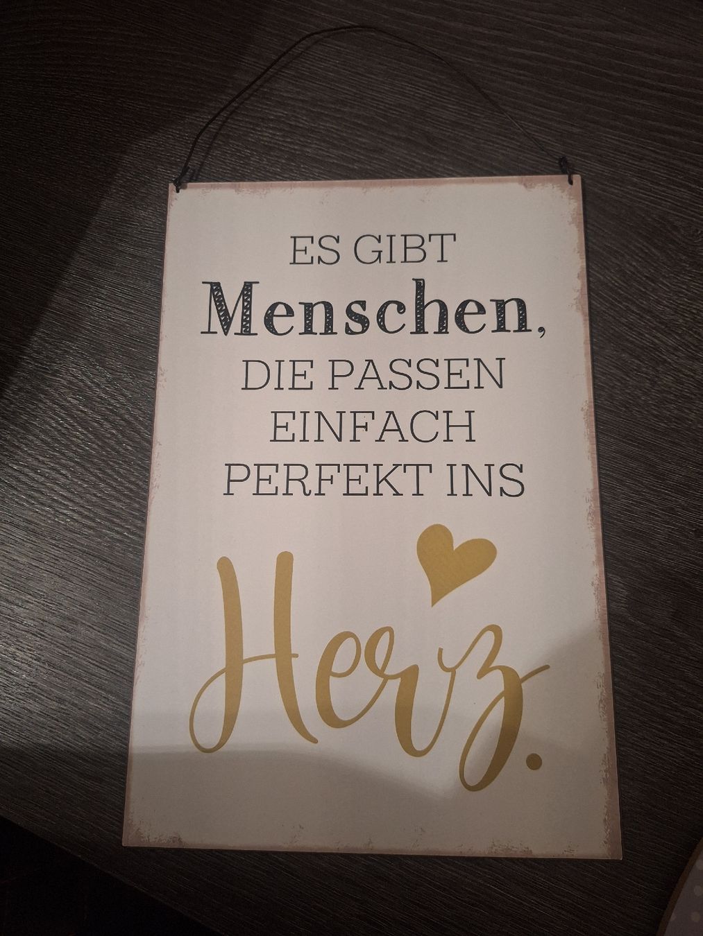 Insegne: Blechschild Es gibt Menschen – Usato da Wanzwil venduto da chlinih93