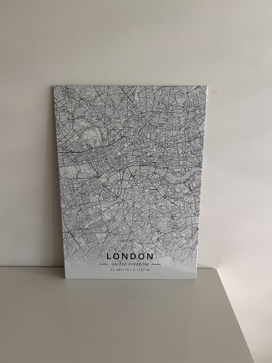 Foto & Immagini: Metal poster Wall Art Decor London map – Nuovo (secondo la descrizione) da Genève venduto da mic_p669