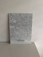 Metal poster Wall Art Decor London map