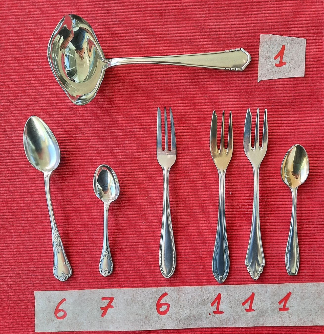 Set di posate: Diverse Löffeli und Gäbeli, WMF usw. - 23Teile - versilbert – Usato da Wetzikon ZH venduto da Frischbach 1