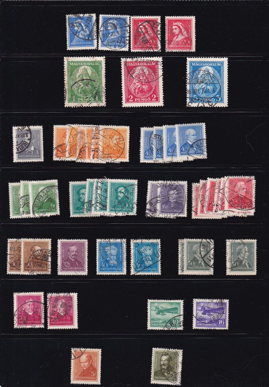 Tutti i francobolli: Briefmarken Seiten "Ungarn" – Usato da Münchwilen AG venduto da Nesar 5
