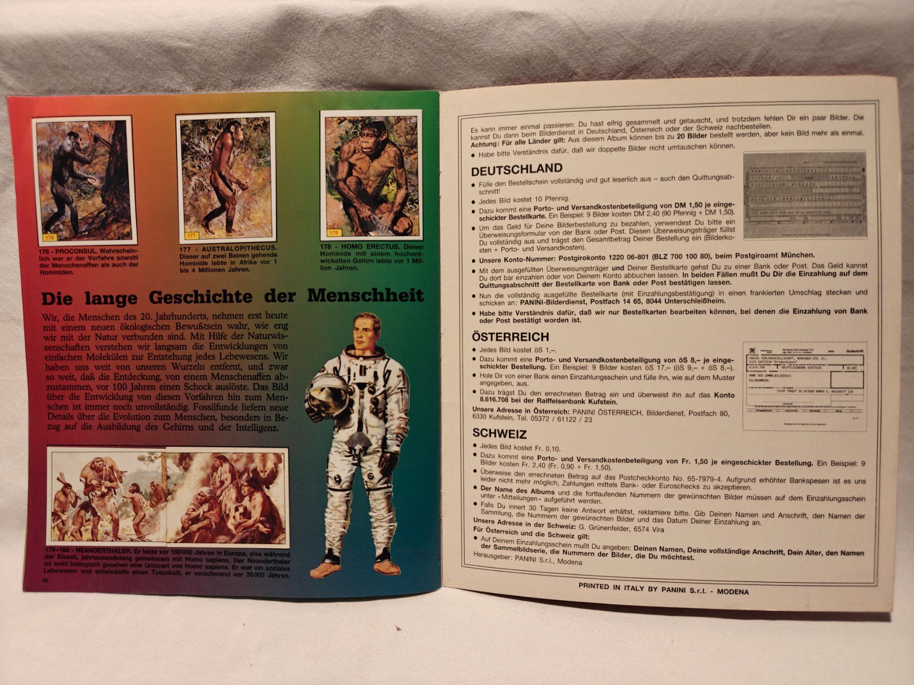 Panini Album: Tiere der Urzeit 1992 – Usato da Gutenswil venduto da Vulcano21 9
