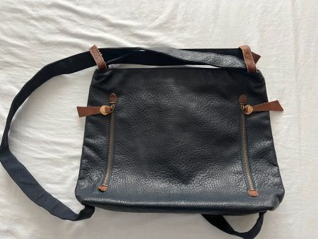 Damen Handtasche / Rucksack 2 in 1 blau/braun