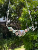 Silber Collier mit Australischem Pipe Opal