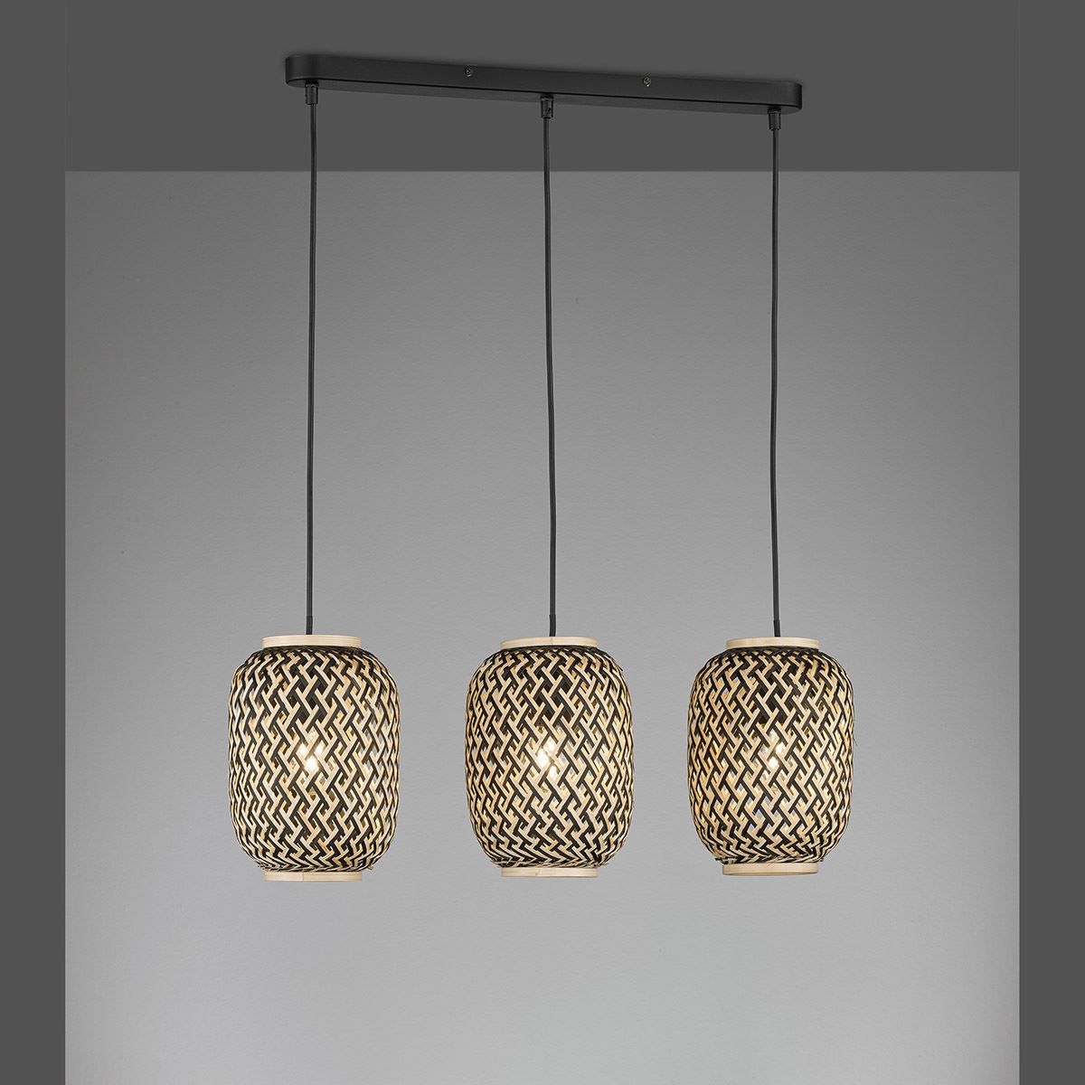 Lampadari & plafoniere: Pendelleuchte, Rattan, 69 cm x 17 cm – Nuovo (secondo la descrizione) da Kreuzlingen venduto da Smart-Light