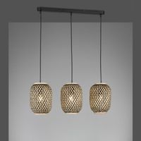 Pendelleuchte, Rattan, 69 cm x 17 cm