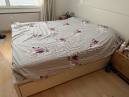 Malm Bett mit Bettkasten