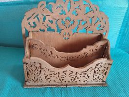 Vintage Briefablage Holz